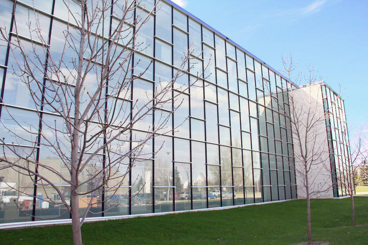 PPG solar ban 70 XL C/W micro dot frit.  Intervac, Saskatoon, SK