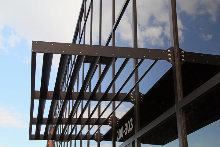 McGill sunshades.  CRA taxation bldg, British Columbia